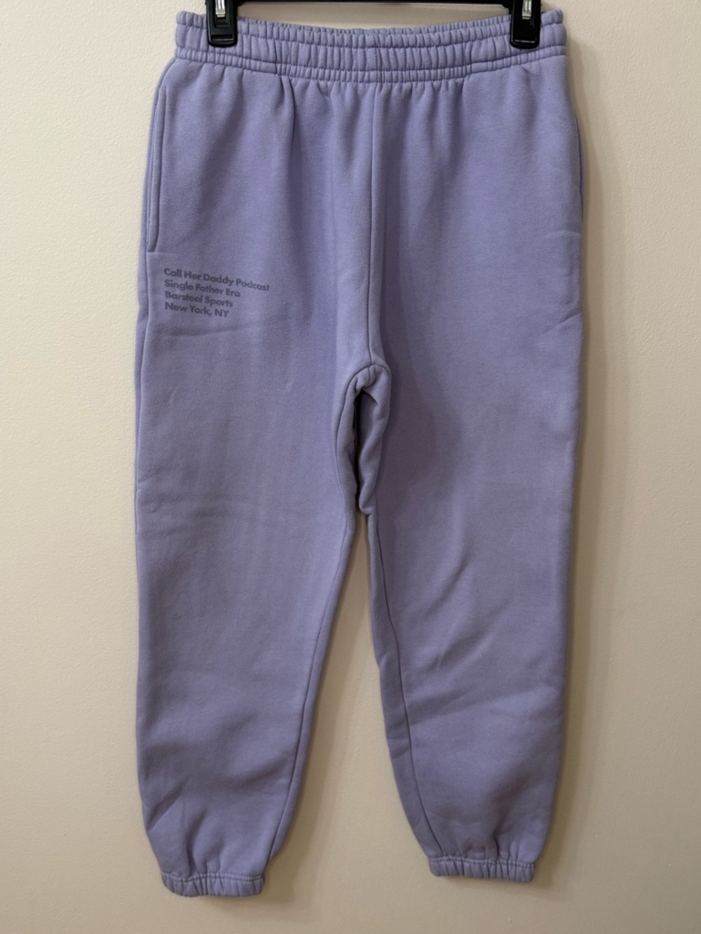 Call Her Daddy Sweatpants Purple Small Barstool Sports Joggers